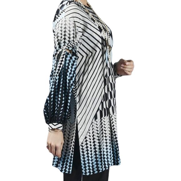 Almirah by Junaid Jamshed Ready-Made 1PC Linen Kurti/Tunic/Kameez/Shirt Small 43 - Picture 3 of 8